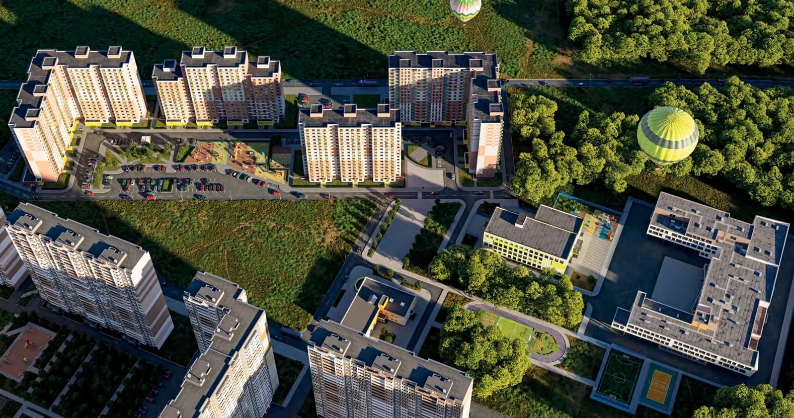 Аэровизуализация квартала